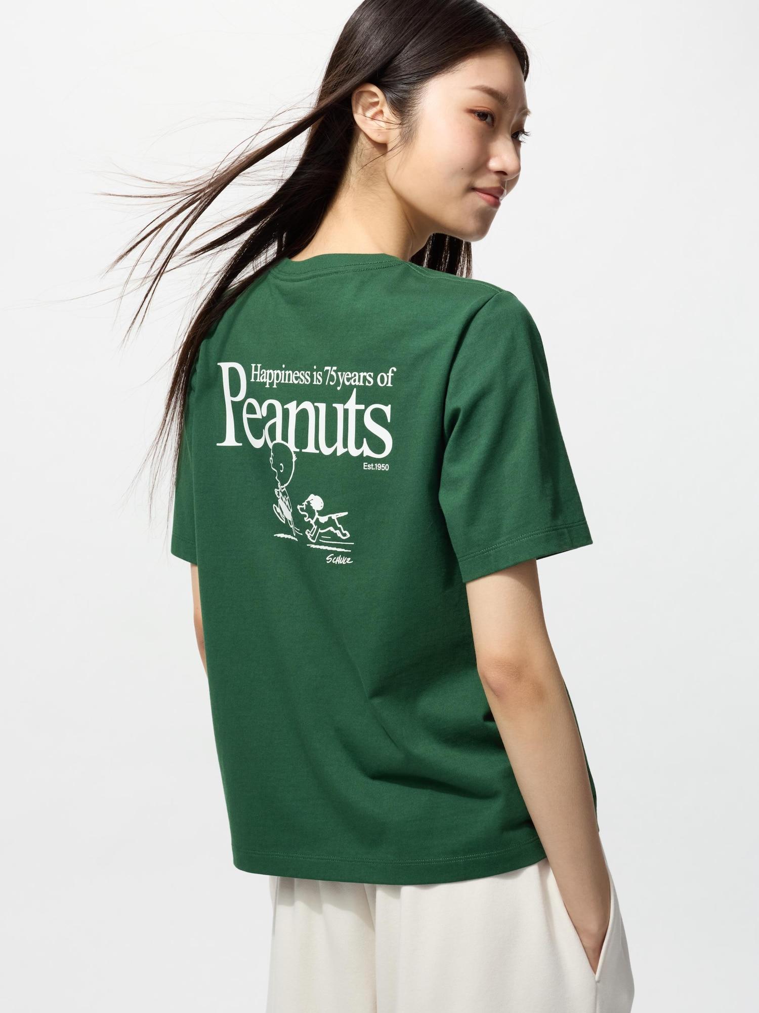 

Uniqlo PeanUTs UT Графическая футболка с коротким рукавом H 59 DARK GREEN/WOMEN XL