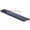 By Japanese Iron Artisans MagoroLabo Incense Long TETUTO [Crafted / NANAME] Holder, Spill-Proof, Stylish, Horizontal, Metal, Rectangular, Black,