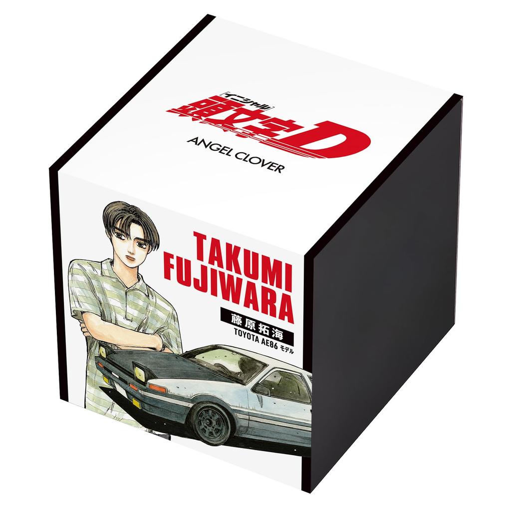Hodinky Initial D Collaboration Takumi Fujiwara Model TOYOTA AE86 Solární 10 ATM Voděodolné Minerální Stříbrný [AngelClover] - - Poháněný, Odolný, Sklíčko, Ciferník,