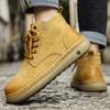 Men Boots Winter High Top Leather Shoes Fashion  Shoes Fashion Ankle Boots Business Casual Outdoor Shoes Male Sneakers New