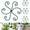 4 Pack 10.5cm Tortoise Bamboo Support Frame Green Iron Plant Holder Plant Stem Stabilizing Bracket
