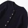 European & American Women's Fashion Casual Ribbed Knit Skirt and Cardigan Set