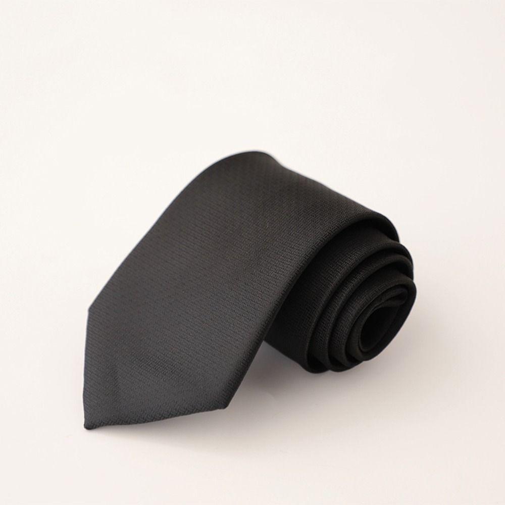 Solid Color Striped Neck Ties 8cm Width Men's Wedding Tie Classic Mens Necktie  Wedding Party