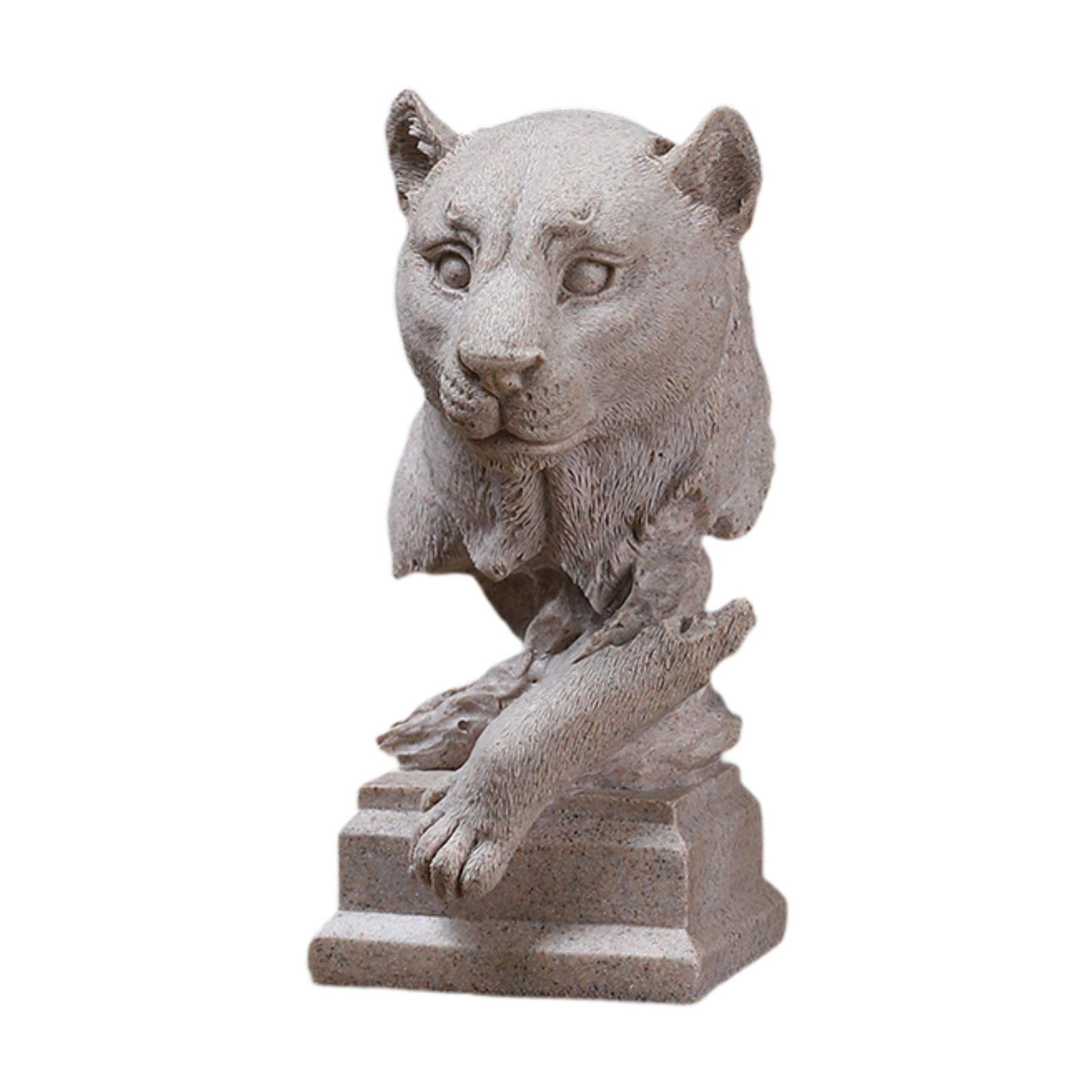 

Animal Statue Home Furnishing Creative Crafts Realistic Gift Table Ornament for Office TV Cabinet Farmhouse Dining Room Shelf леопардовий
