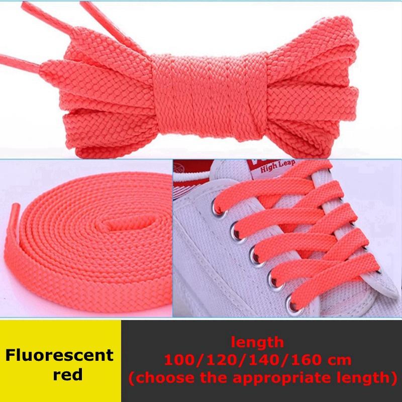 26 Colors Quality Classic Shoelaces for Sneakers Shoe laces flattened Casual Shoelace Elastic Laces 100/120/140/160CM Strings