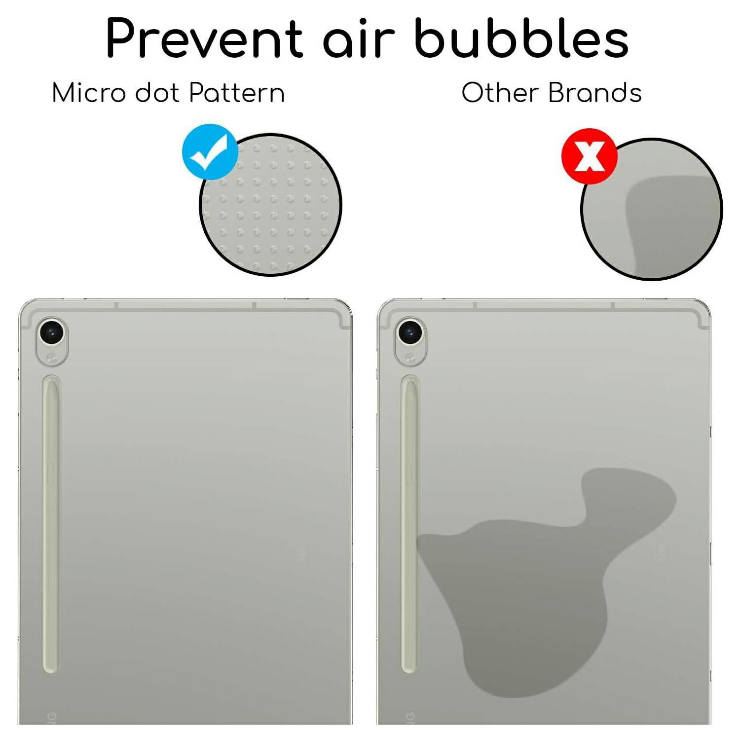 

For Samsung Galaxy Tab S10 FE/S9 FE Super Clear Case Drop Protection TPU Tablet Cover As Shown A
