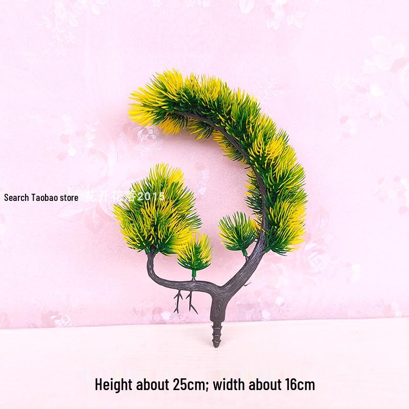 Artificial Pinus Thunbergii Tree Branch – Indoor/Outdoor Decorative Faux Greenery and Flower Arrangement.
