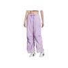 adidas Originals City Skate Fashion Soft Versatile Sports Lace-Up Cargo Pants Women Bottoms Purple JN1685