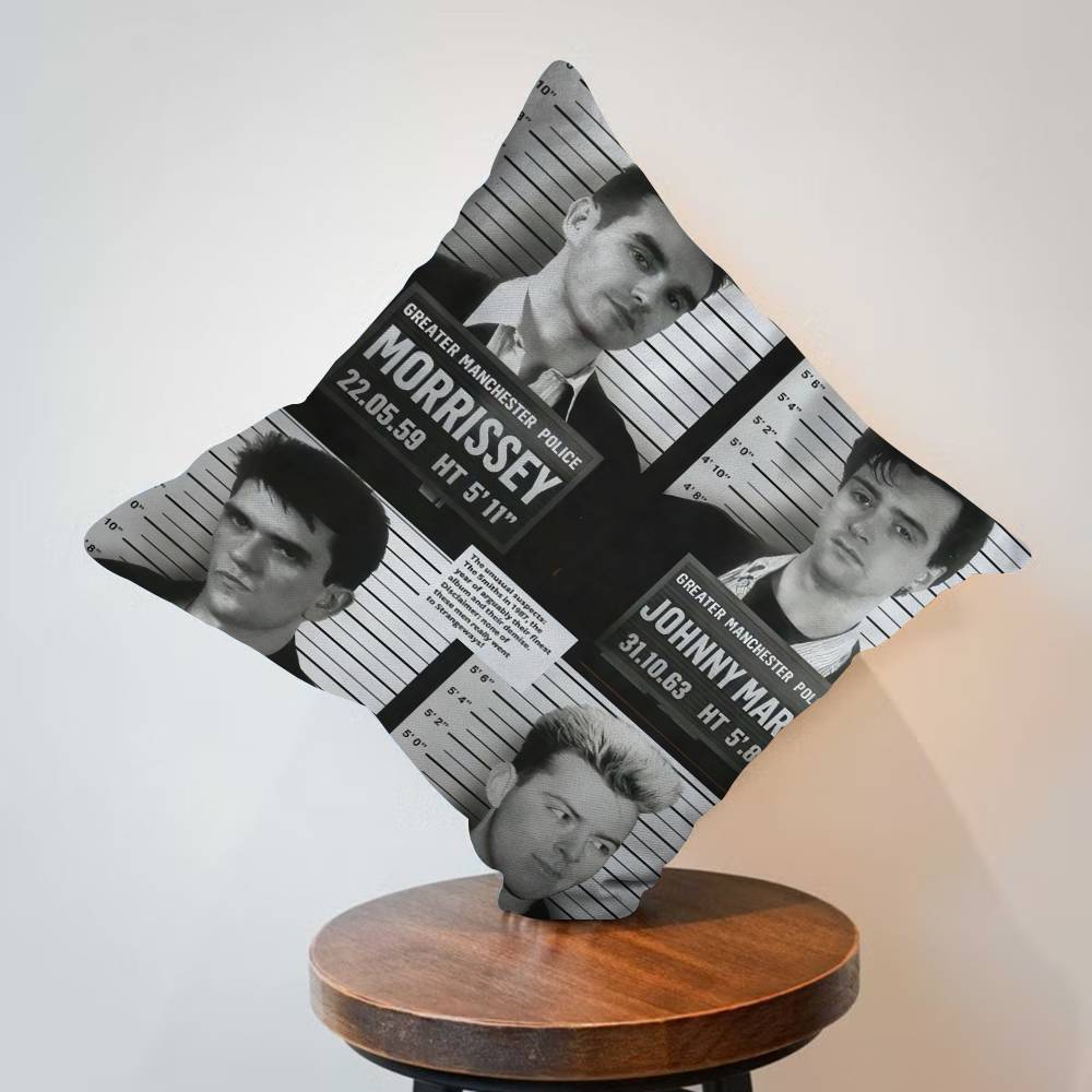 Classic Rock Band The Smiths Decorative Room Aesthetics Pillow Case Home Decor Bedroom Sofa Bed Couch Pillow Cover 45x45