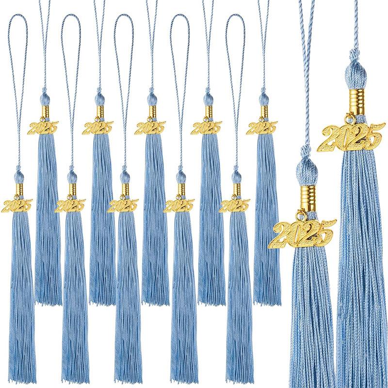 10Pcs Graduation Tassel with Date Mortarboard Tassel Fringe for Graduation Party Decorations Accesorios Graduation Hat Tassel