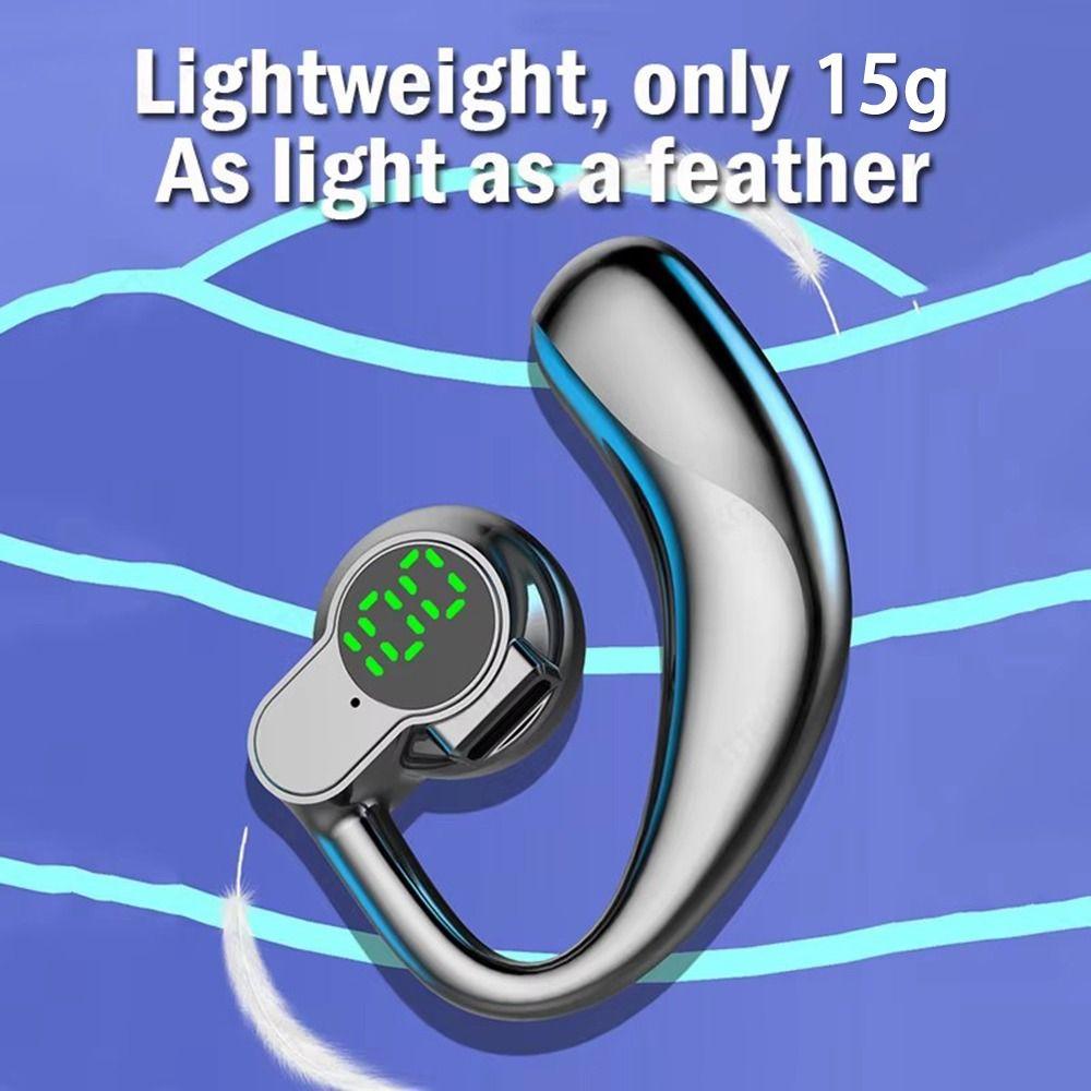 Waterproof Noise Canceling Headset 180° Rotatable Bone Conduction Headphones Single Ear Use