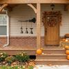 Rust Resistant Halloween Wind Chime Vintage Garden Patio Decor  Outdoor Decoration