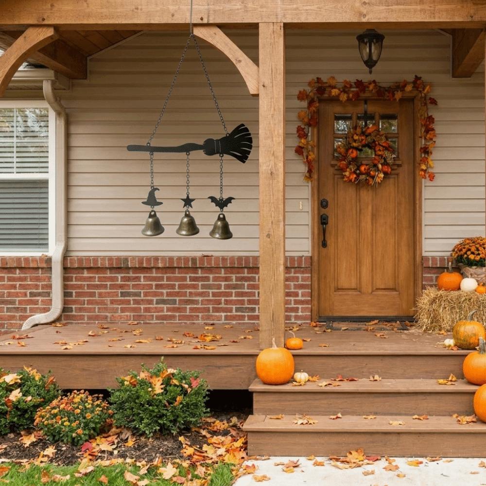 Rust Resistant Halloween Wind Chime Vintage Garden Patio Decor  Outdoor Decoration