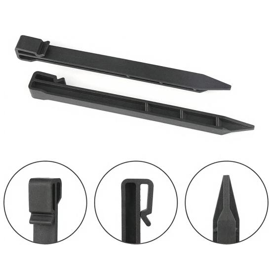 10Pcs Landscape Edging Garden Stakes Plastic Landscaping Anchoring Spikes Heavy Duty Edging Border Ground Stakes for Garden Netting Terrace Board