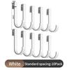 Sliding Aluminum Alloy S Hooks Detachable Hangers for Square Tube Kitchen Bathroom Rack