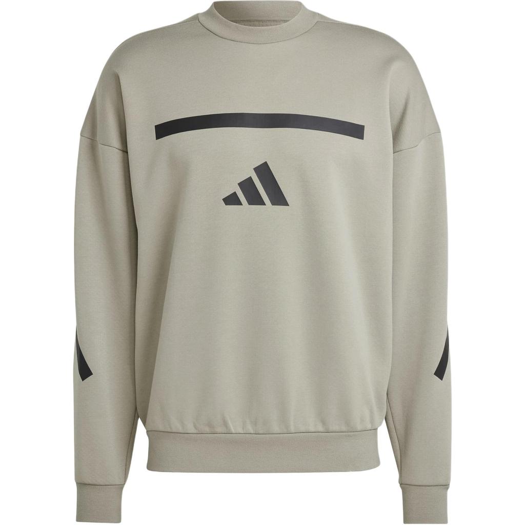 Adidas Z.N.E. Sweatshirt Comfortable Lightweight Warm Crewneck Men Sweatshirt Earth-Brown JE3076