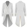 Long Steampunk Tailcoat Tuxedo Medieval Prince Victorian Gothic Coat  Halloween