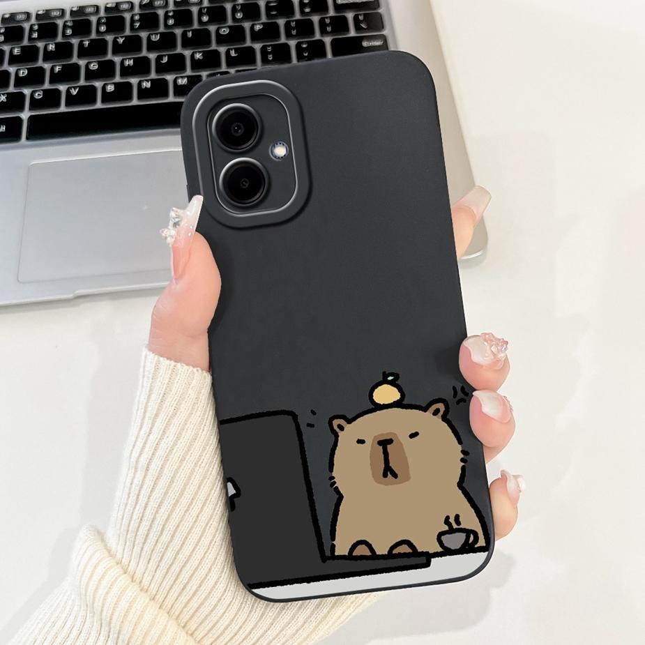 For Samsung Galaxy A06 Case SM-A065F Cute Panda Cartoon Cover Shockproof Phone Case For Samsung A06 A 06 GalaxyA06 4G Soft Shell
