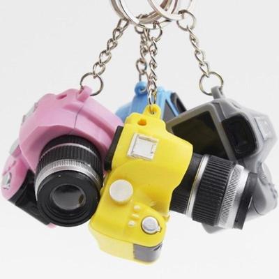 Bonito Mini Digital Single Lens Reflex DSLR Camera Style LED Flash Light Chaveiro