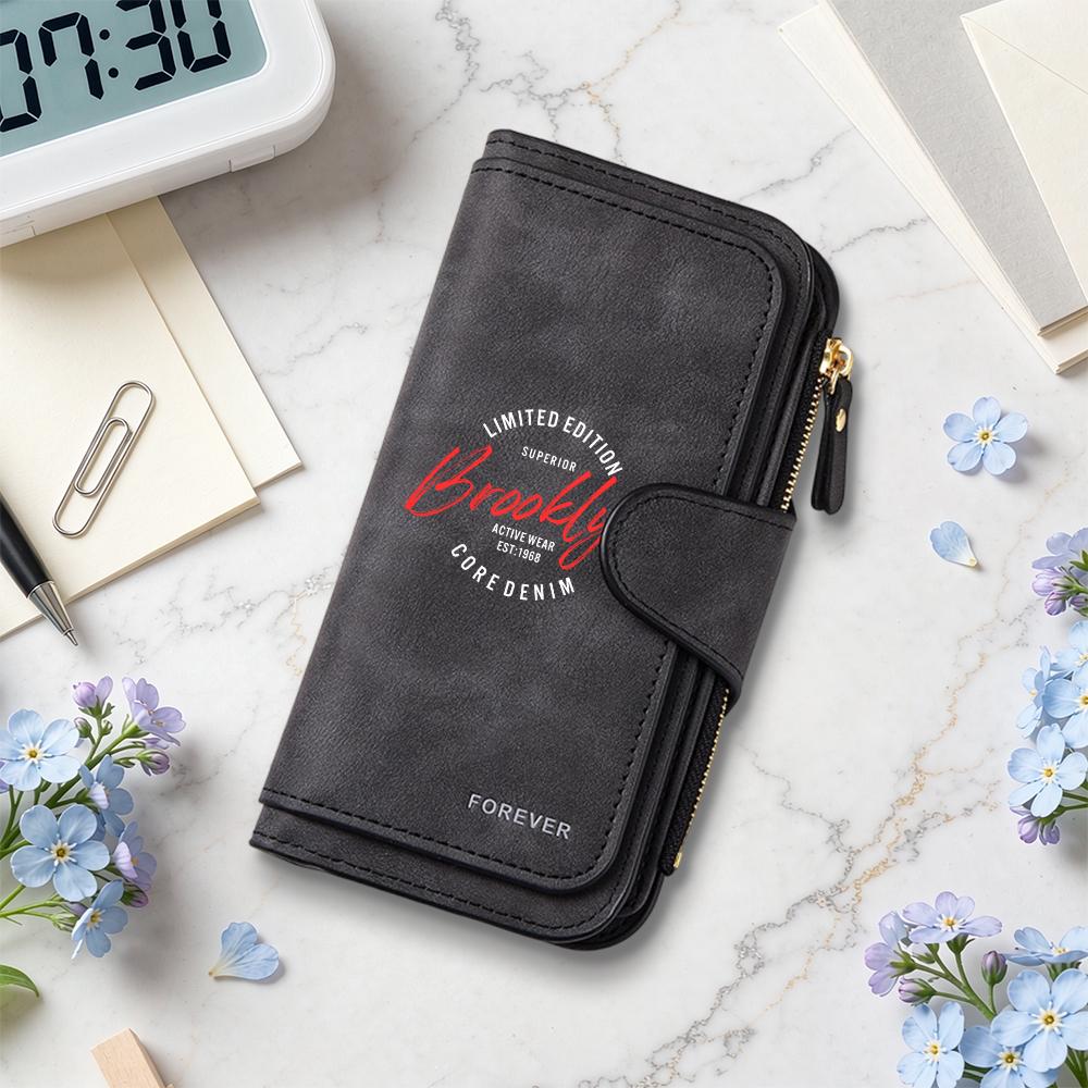 Vintage Long Wallet for Daily Use Casual Multi Card Holder Stylish Functional Money Purse
