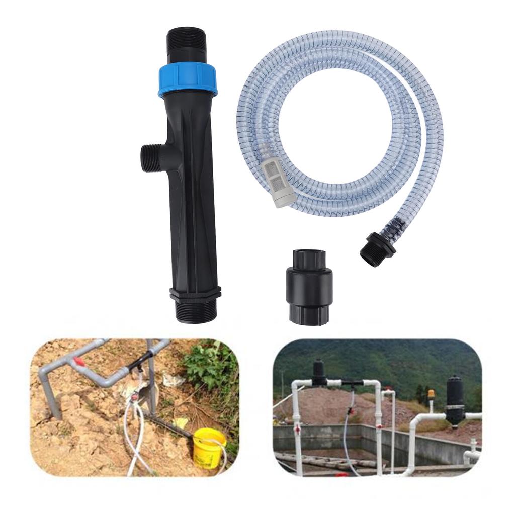 Fertilizer Injector for Drip Irrigation Plastic Fertilizer Mixer Injector Device with Check Valve Water Tube for Garden Agriculture Watering