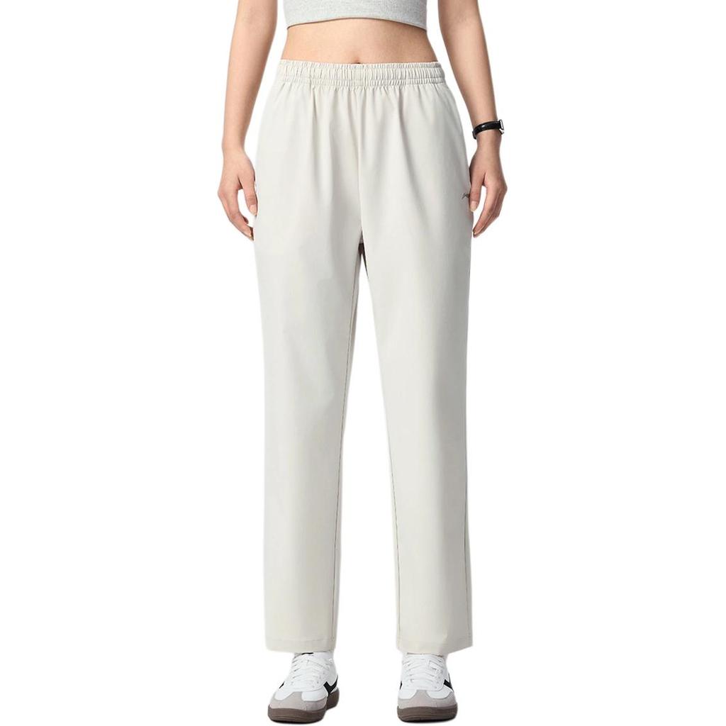 Li Ning Fitness Series Letter Print Brand Logo Sports Casual Pants Women Pants AYKW868-1