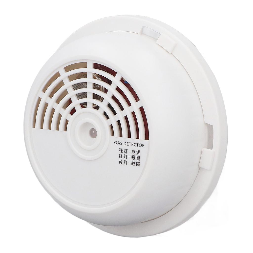 Natural Gas Detector ABS Ceiling Network Alert Sound and Light Alert Gas Alarm for Home Safe 12?28V