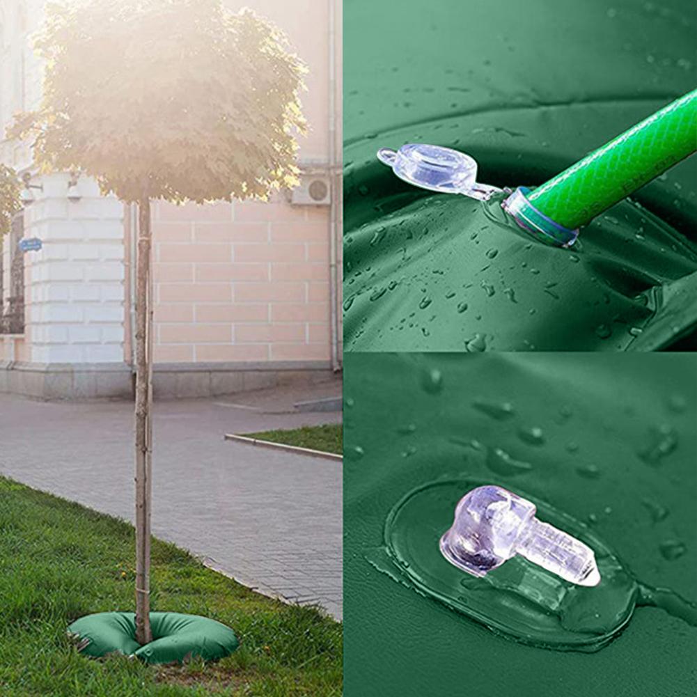 10 Gallons Tree Watering Bag 60cm Diameter Slow-Release Drip Rings Anti-UV Automatic Irrigation System For Gardening Trees Shrub