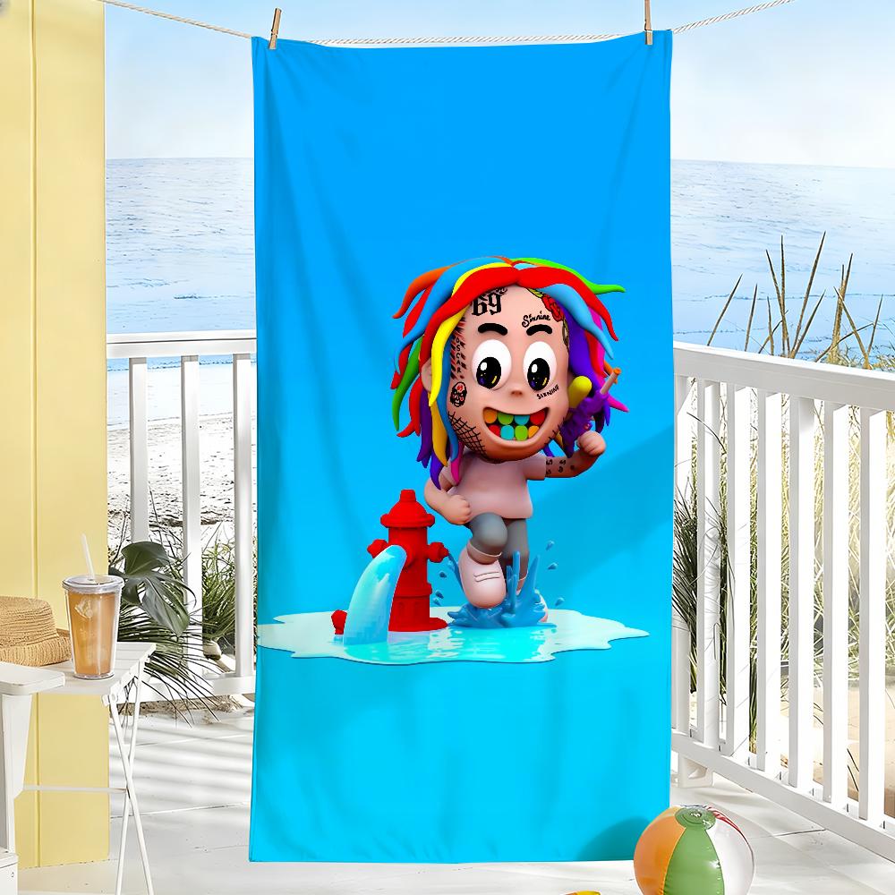 

Rapper 6ix9ine Tattletales Towel Soft Pool Gift For Travel Gym Shower Camping Quick Dry Sports Large Beach Towels W30*H60(CM)
