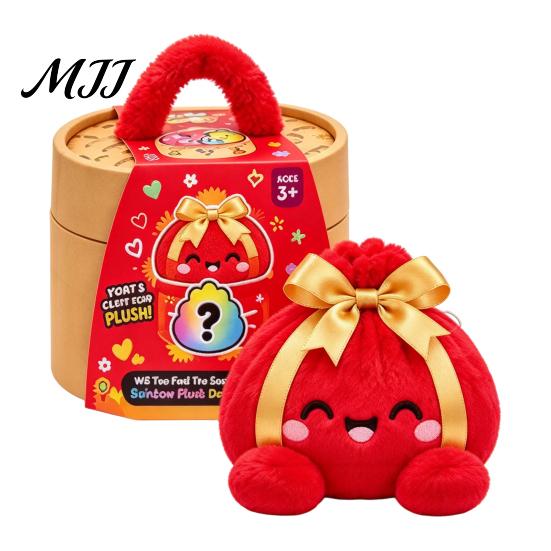 Office Desk Stress Relievers Giant Dumpling Plush Pillow, Cute Stuffed Steamed Bun Toy, Soft Unique Gifts for Friends Family Food Decompression Fidget