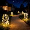 Outdoor LED Solar Fairy Lights Waterproof Landscape Pathway Decor Lawn Lamp for Villa Street Patio Balcony