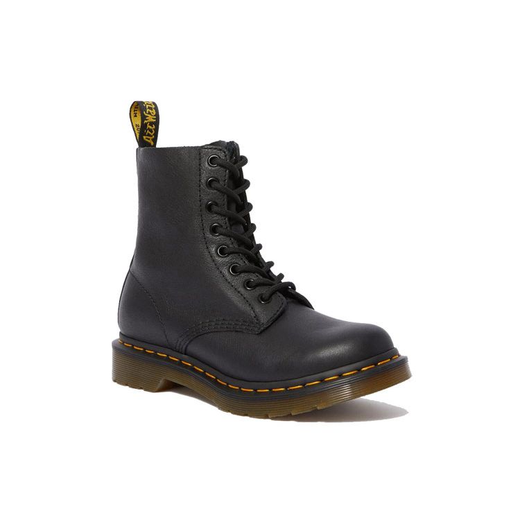Dr. Martens 1460 Pascal Virginia Kožená Šnurovacia Čižma Čierna Dámske Tenisky 13512006