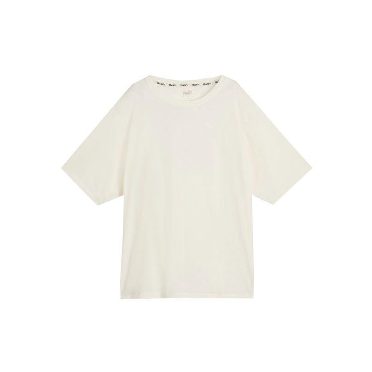 Puma Boyfriend Animal Remix Letter Print Casual Round Neck Loose Short Sleeve T-Shirt Women Tops Off-White 524821-87