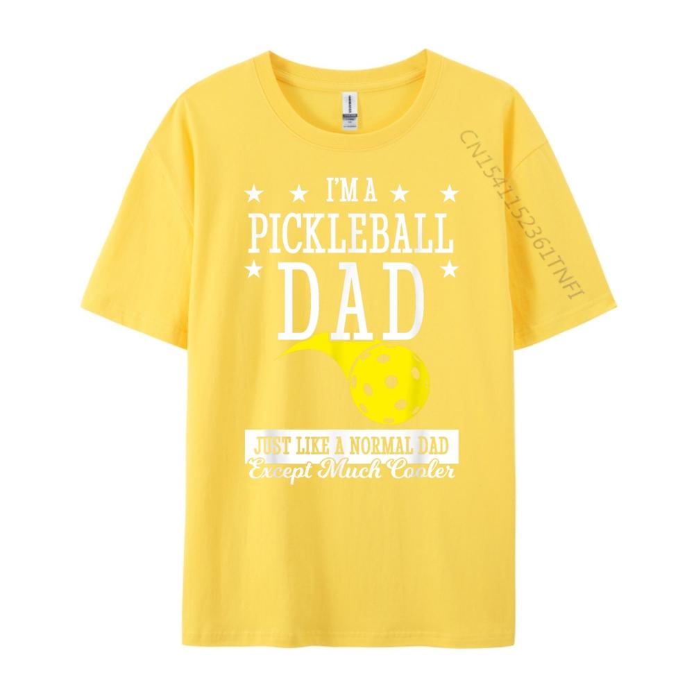 Pickleball Dad Much Cooler Teeshirt Shirts Gift White Graphic Tee Mens TShirts Printed On