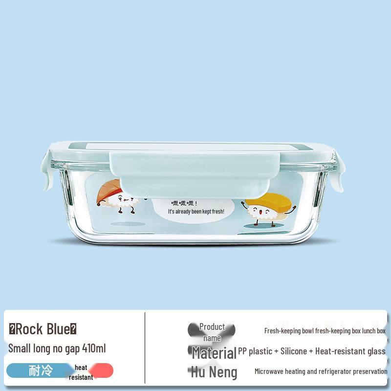 Ciotola Bento in Vetro per Microonde - Resistente alle Alte Temperature, Grande Capacità, Pranzo Ermetico