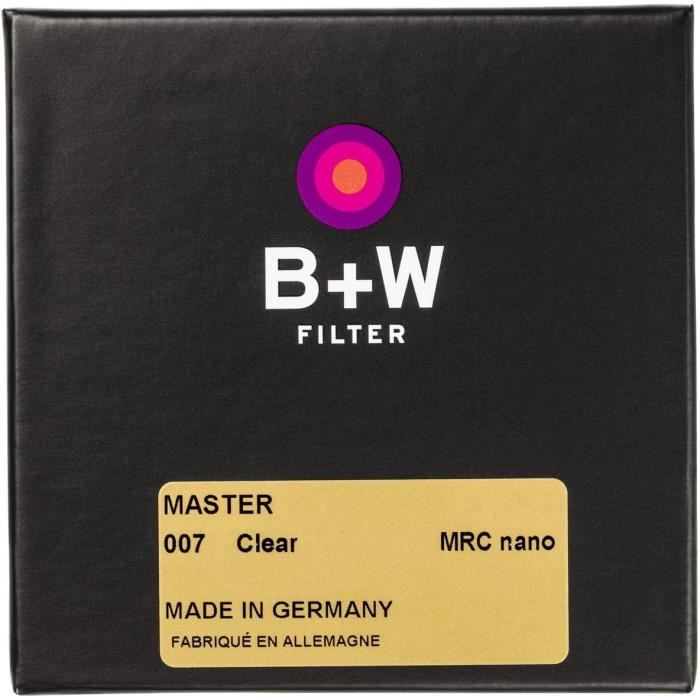 Verre de protection - bw - clear mrc nano master - 43mm - transparent - sans effet de filtre