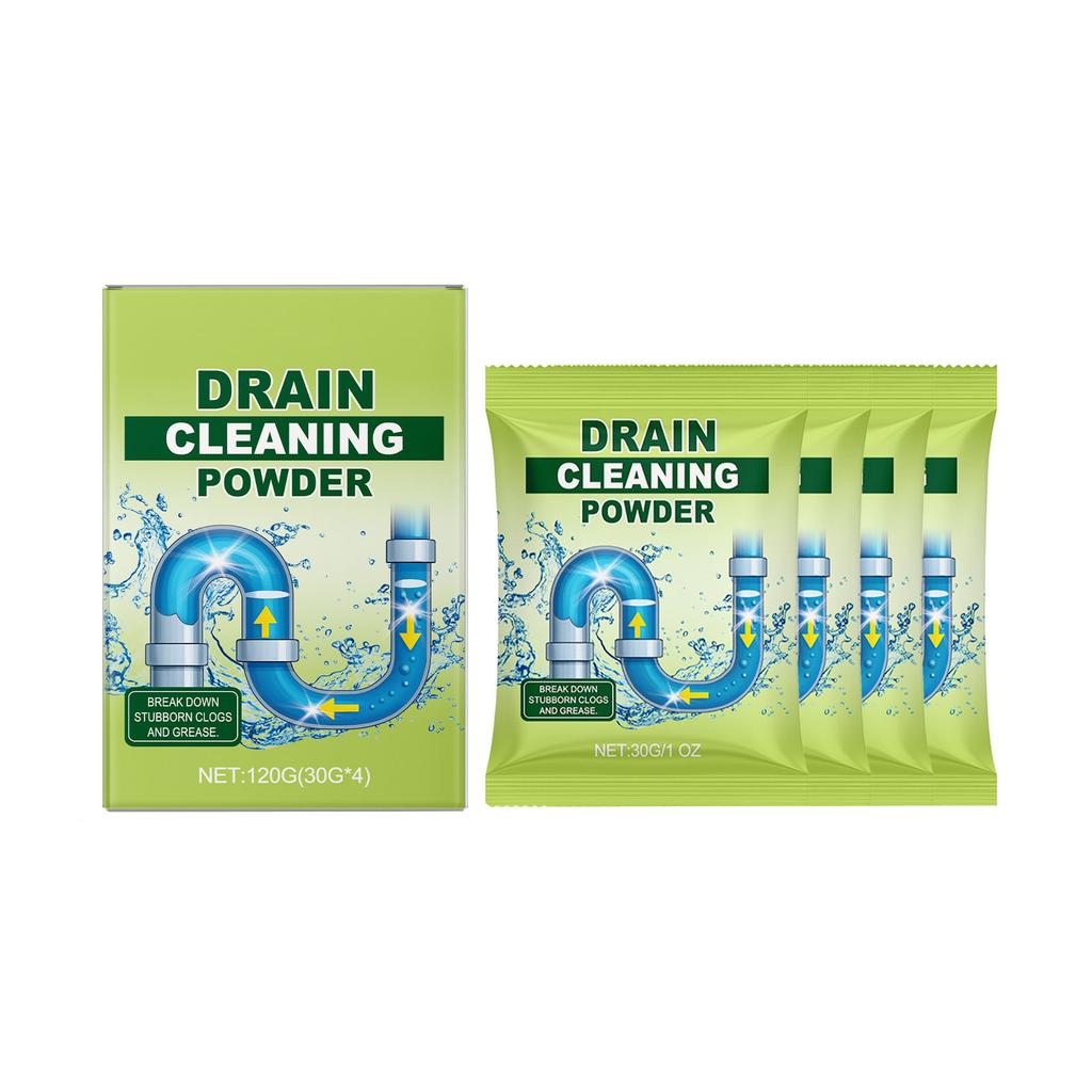 Pipe Unblocking Powder Can Quickly Dissolve Grease And Hair, And Is Suitable For Use In Kitchens, Bathrooms And Floor Drains.