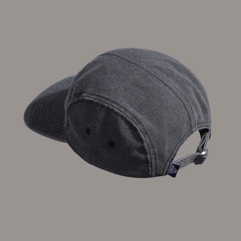 22SS Vintage Mountain Five-Panel Cap: American Heavyweight Washed, Soft Top, Flat Brim, Duckbill Style Japanese Baseball Hat