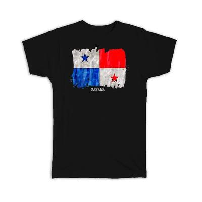Geschenk-T-Shirt : Panama Flagge Mittelamerika Reisen Auswanderer Land Aquarell