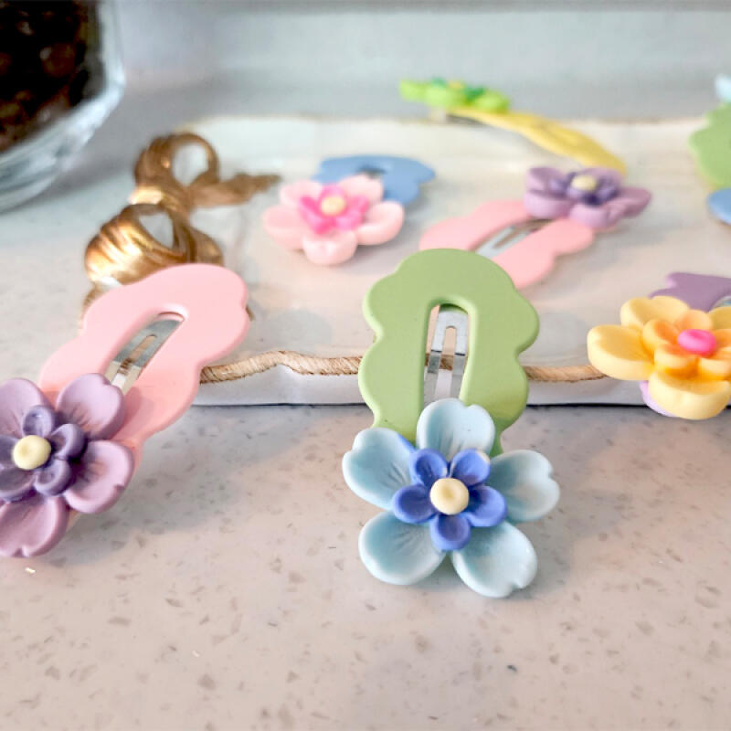 Cherry Blossom-shaped Snap-on Hairpin Set for Daily Use Cherry Blossom Hairpin Set of 10