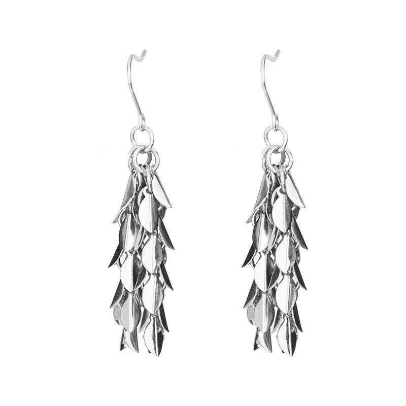 Elegante Quastenohrringe mit Weizenähren für Damen - Funkelnder und vielseitiger Stil