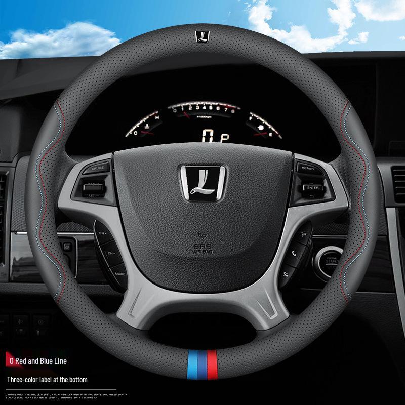 Luxgen Universal Genuine Leather Steering Wheel Cover for You6, U5MPV, Da7, Rui3, Na5, U6U - Four Seasons Grip