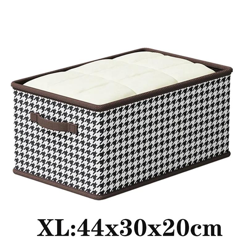 Folding Metal Frame Clothes Storage Box Large Capacity Pants Storage Box Household Moisture-proof Closet Organizer Storage Boxes