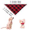 Black and White Check Pet Bandana: Dog & Cat Scarf Bib