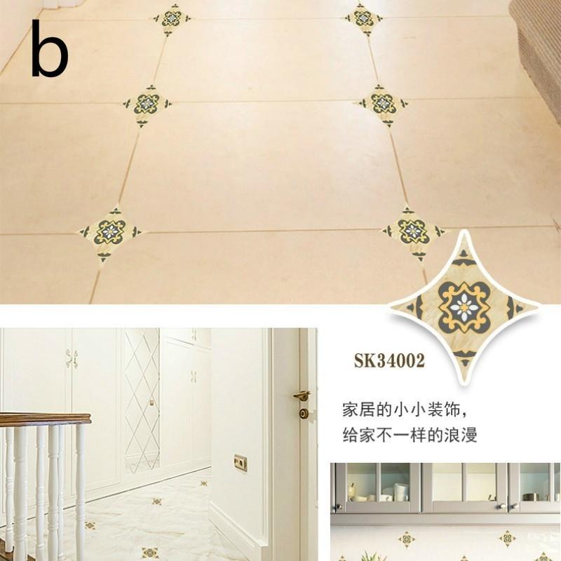 15pcs/sheet 5 Sheets Lot Creative Decorative Tile Stickers Diagonal Stickers Printed Stickers