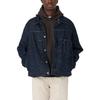 Giacca di Jeans a Maniche Lunghe con Colletto Button-Down Monocolore Levis Uomo Capispalla Blu A3174-0002
