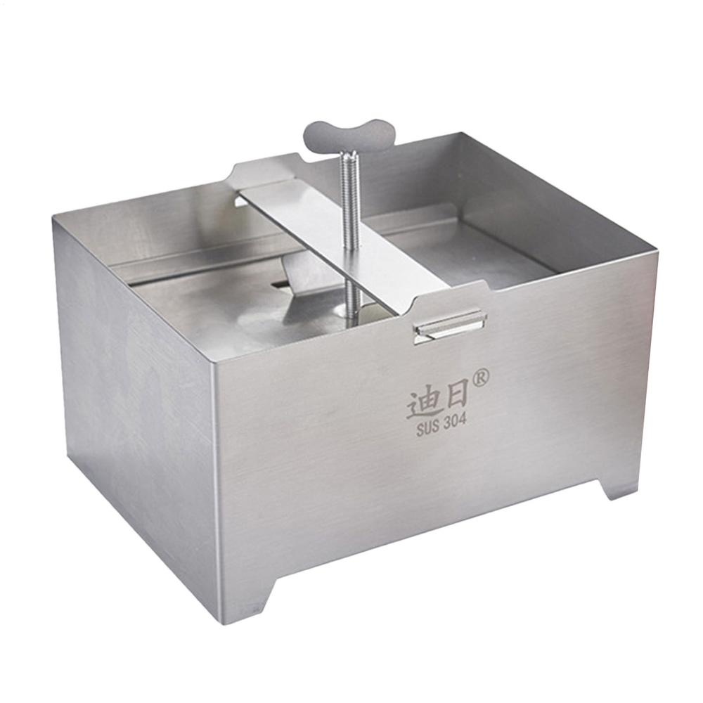 Household Tofu Press Food Grade Stainless Steel Tofu Maker Pressure Adjustable Detachable Tofu Press Maker Mold 1kg Tofu At Once