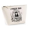 Toiletry Bag - PLANETEE - I Can't Minimalist - Beige 100% Cotton - 3 L - Metal Zip