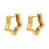 Stainless Steel Earrings Geometric Shapes Triangle/Heart/Rectangle Fade-Resistant Hypoallergenic Nickel-Free Jewelry Earrings