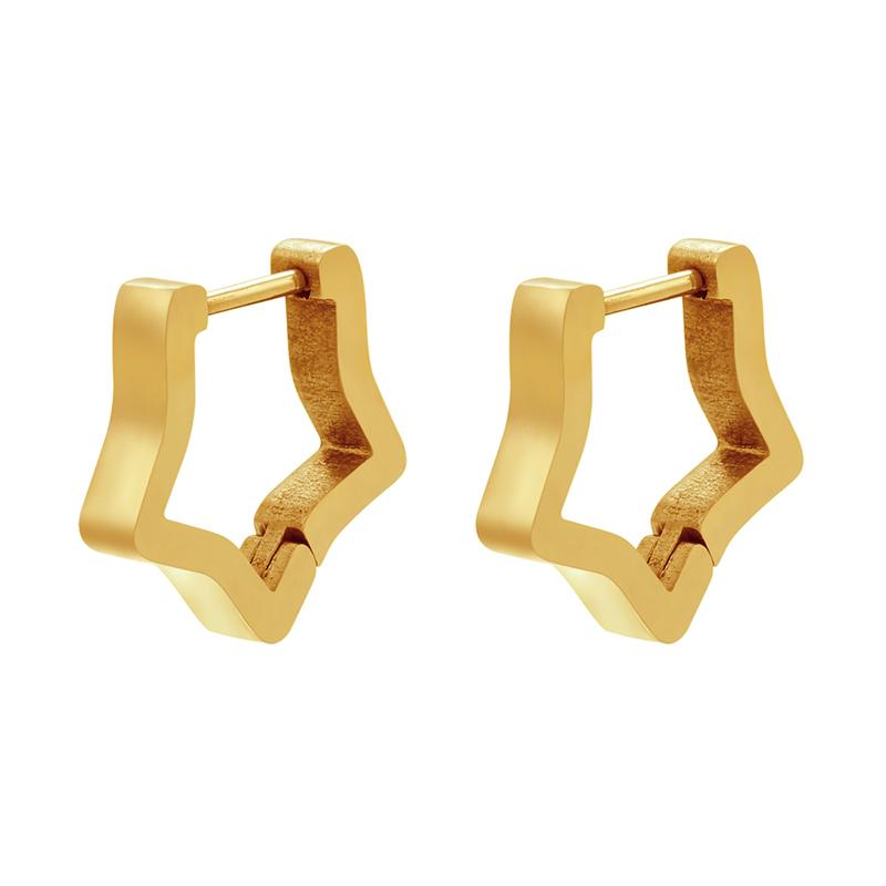 Stainless Steel Earrings Geometric Shapes Triangle/Heart/Rectangle Fade-Resistant Hypoallergenic Nickel-Free Jewelry Earrings